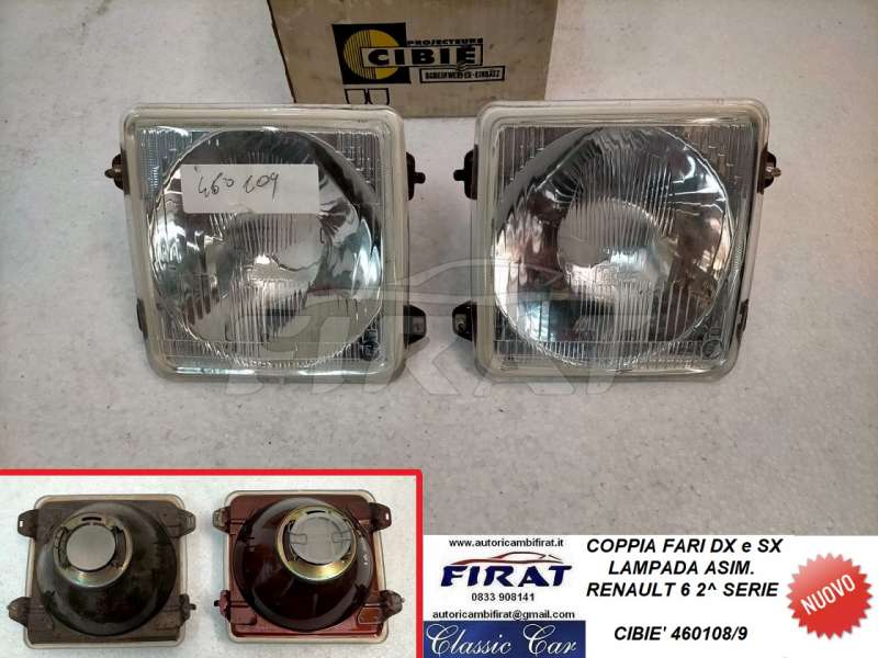 FARI RENAULT 6 2^ SERIE DX E SX ASIM. (CIBIE')